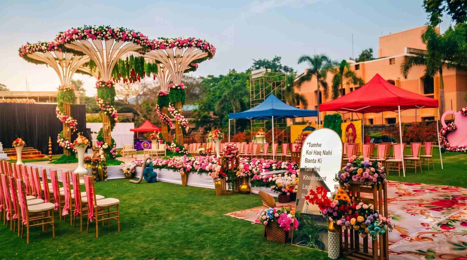 Modern N Events in-house event production and wedding setup